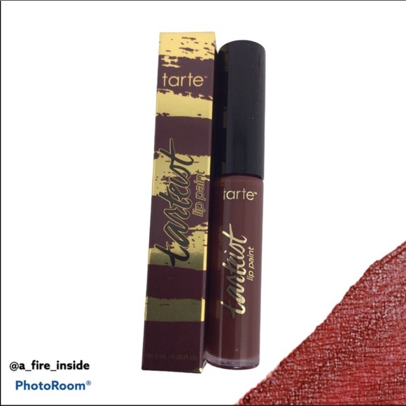 Tarte Creamy Matte Lip Paint Manbun Burgundy goth gothic grunge new in box - Picture 8 of 8